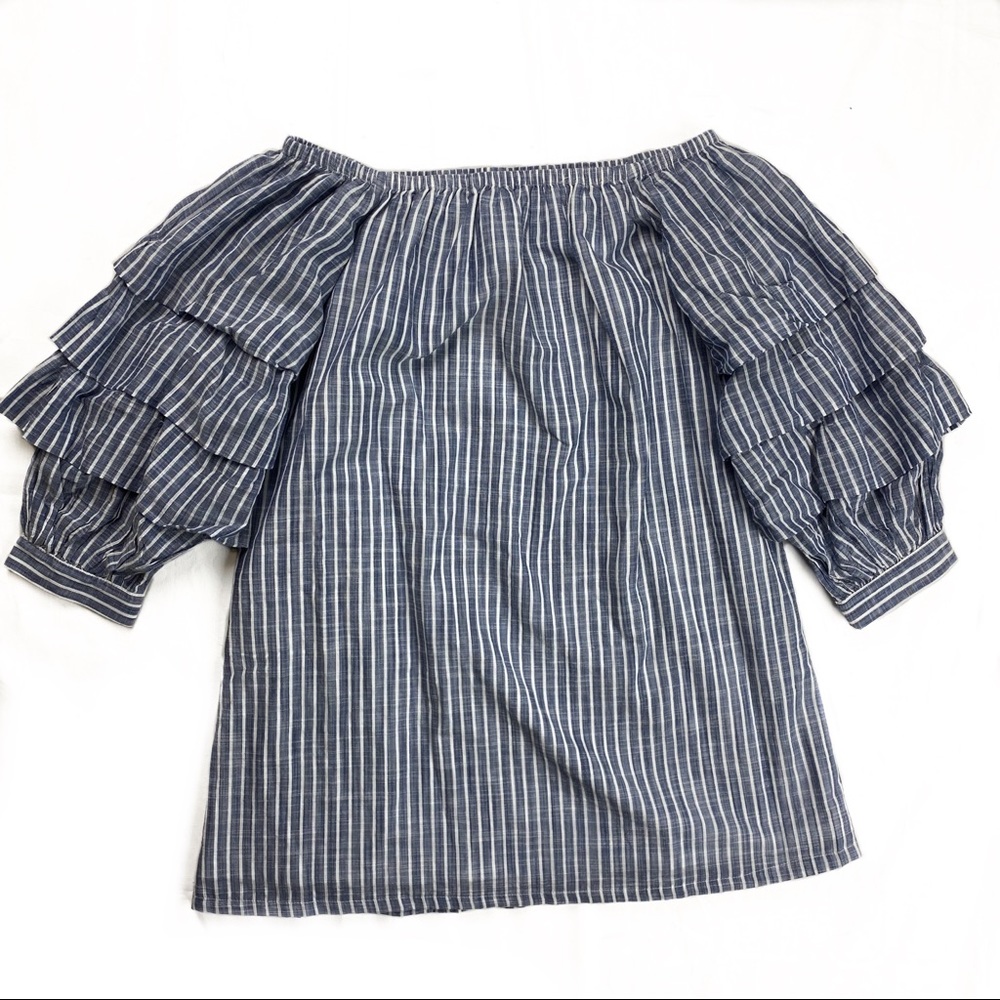 NWT American Eagle Striped Off The Shoulder Dress